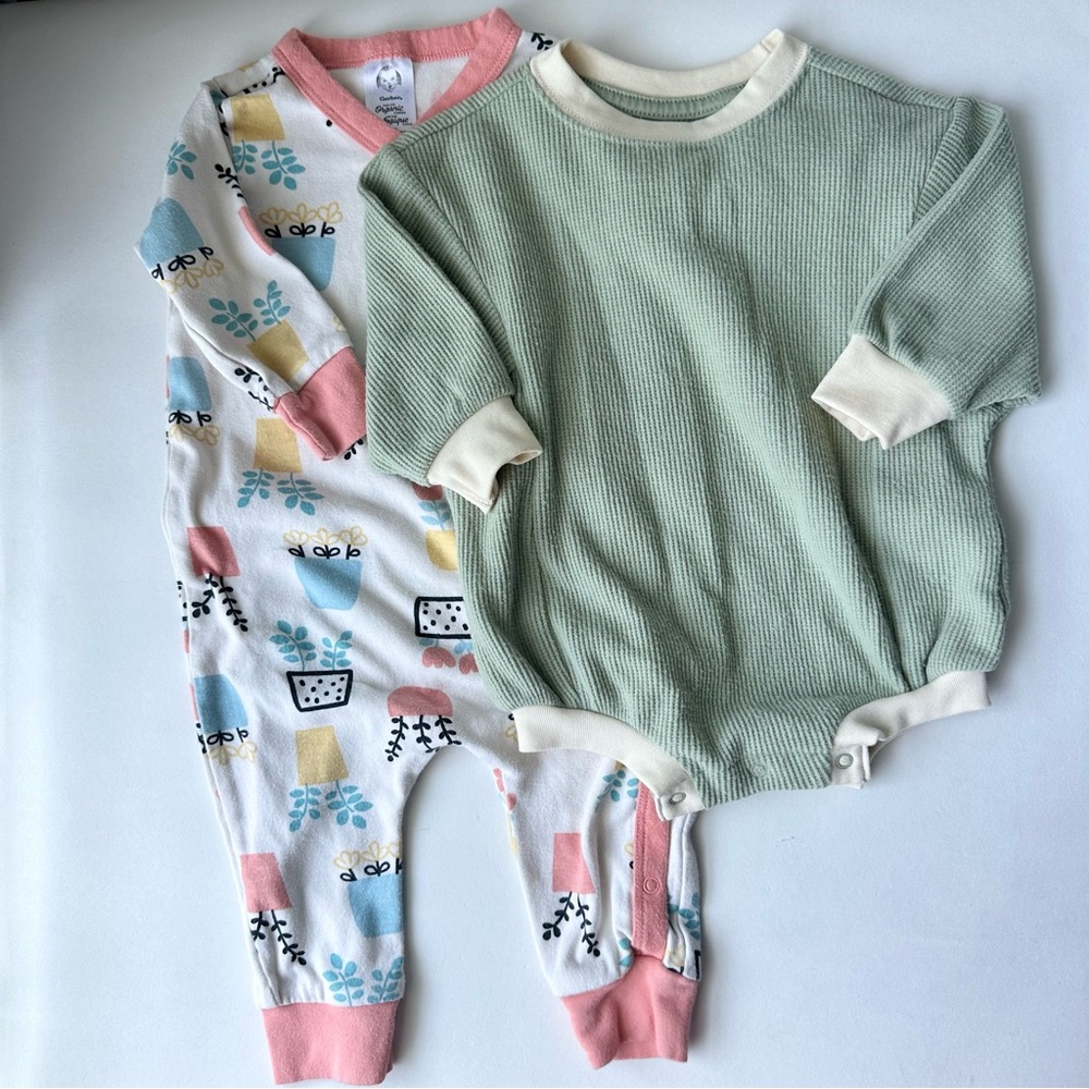 Gerber Kimono One Piece and Cat & Jack Romper